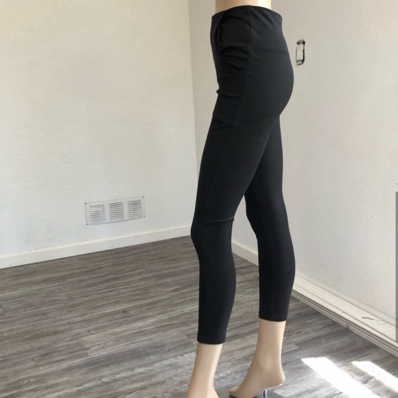 NEW MOSS STUDIO high rise crop black pants size:M. - Picture 8 of 13